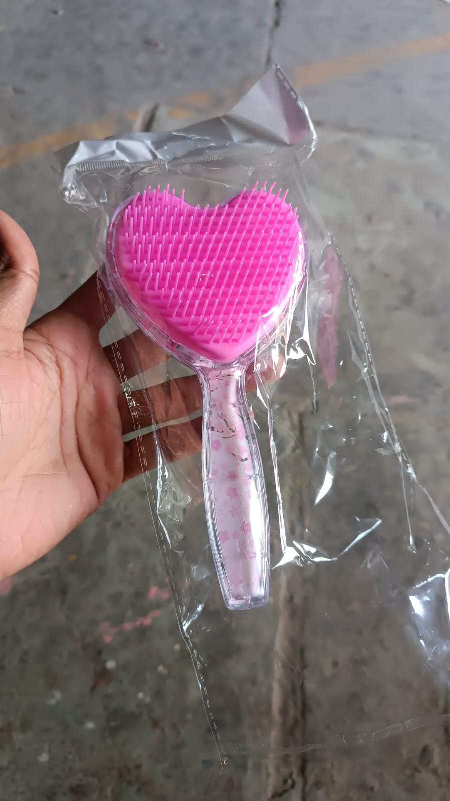 Heart Shape Hair Brush Massage Shower Comb (1 Pc) Heart Shape Hair Brush Massage Shower Comb (1 Pc)